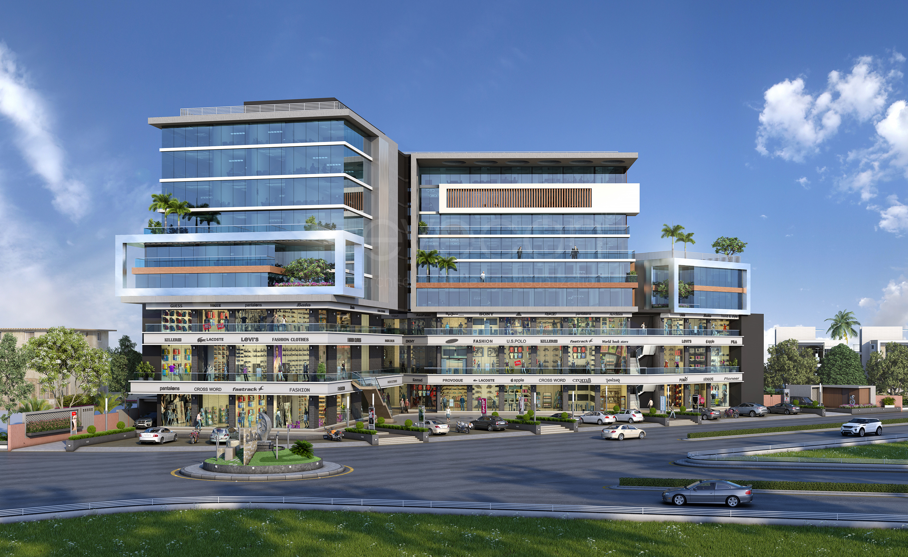 Commercial office complex at Solitaire Business Centre Imran Nagar Vapi Gujarat